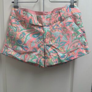Lilly Pulitzer The Barclay SZ 0 Colorful Women's Patterned Shorts